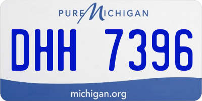 MI license plate DHH7396