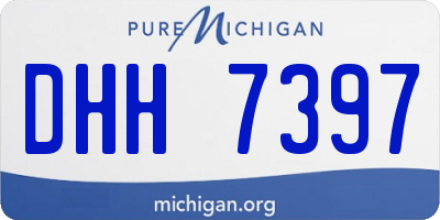 MI license plate DHH7397