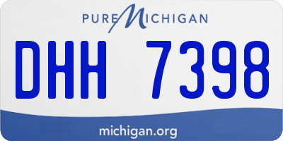 MI license plate DHH7398