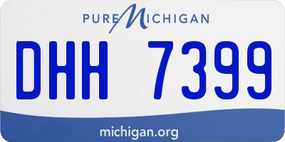 MI license plate DHH7399