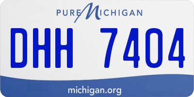 MI license plate DHH7404