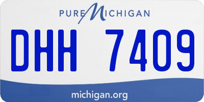MI license plate DHH7409