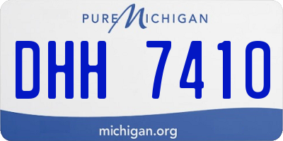 MI license plate DHH7410
