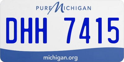MI license plate DHH7415