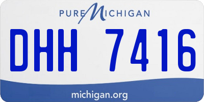 MI license plate DHH7416