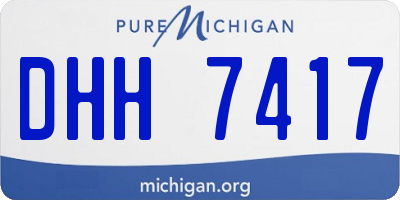MI license plate DHH7417
