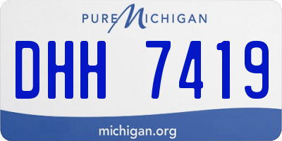 MI license plate DHH7419
