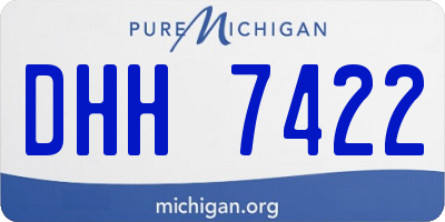 MI license plate DHH7422