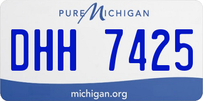 MI license plate DHH7425