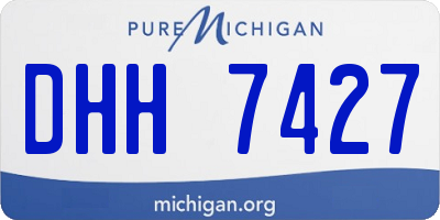 MI license plate DHH7427