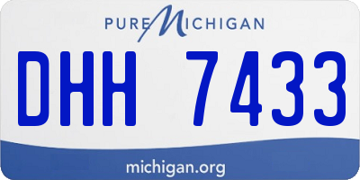 MI license plate DHH7433