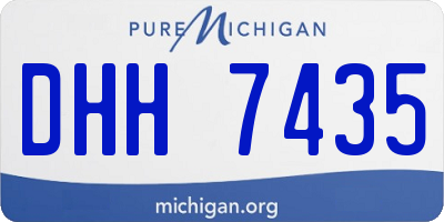 MI license plate DHH7435