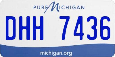 MI license plate DHH7436