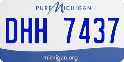 MI license plate DHH7437