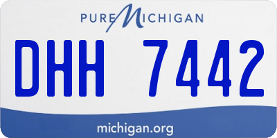 MI license plate DHH7442
