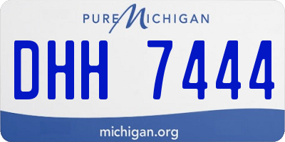 MI license plate DHH7444