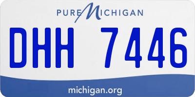 MI license plate DHH7446