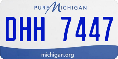MI license plate DHH7447