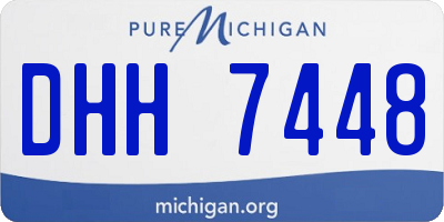 MI license plate DHH7448