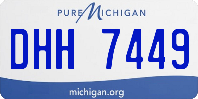 MI license plate DHH7449