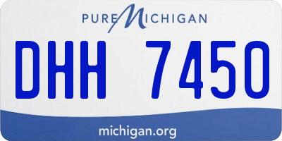 MI license plate DHH7450