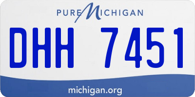 MI license plate DHH7451
