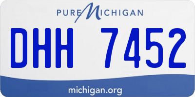 MI license plate DHH7452