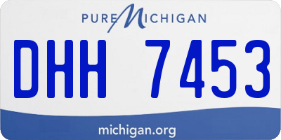 MI license plate DHH7453