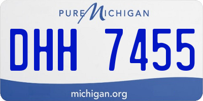 MI license plate DHH7455