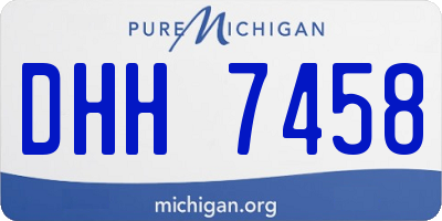 MI license plate DHH7458