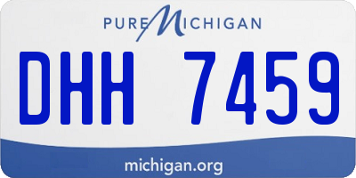 MI license plate DHH7459