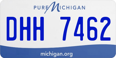 MI license plate DHH7462