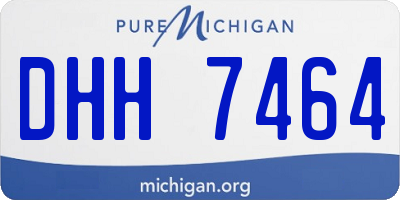 MI license plate DHH7464