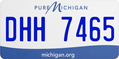 MI license plate DHH7465