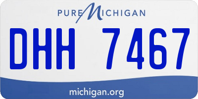 MI license plate DHH7467