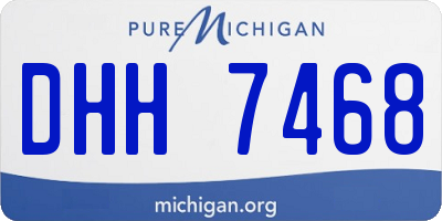 MI license plate DHH7468