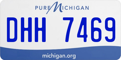 MI license plate DHH7469