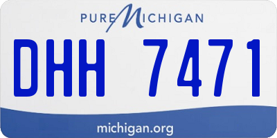 MI license plate DHH7471