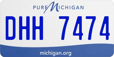MI license plate DHH7474