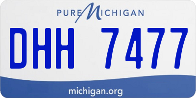 MI license plate DHH7477
