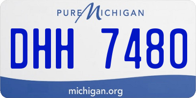 MI license plate DHH7480