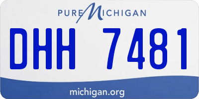 MI license plate DHH7481