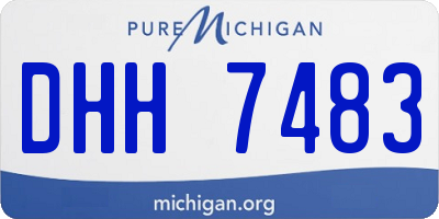 MI license plate DHH7483