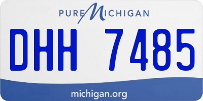 MI license plate DHH7485