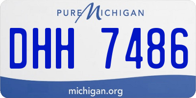 MI license plate DHH7486