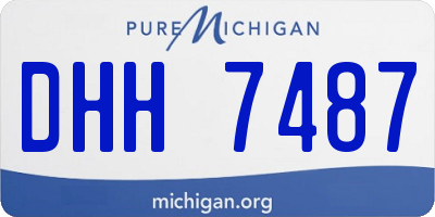 MI license plate DHH7487