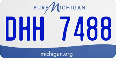 MI license plate DHH7488