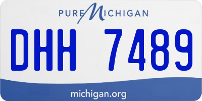 MI license plate DHH7489