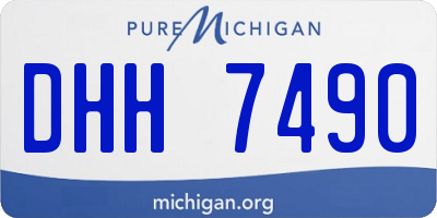 MI license plate DHH7490