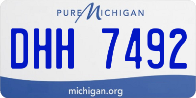 MI license plate DHH7492